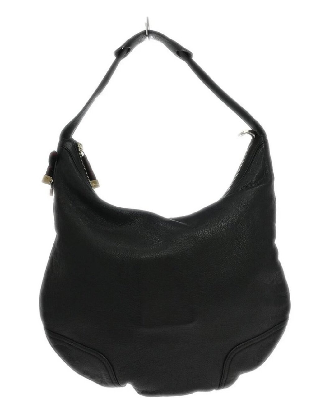 Gucci Black Leather Princy Hobo Handbag
